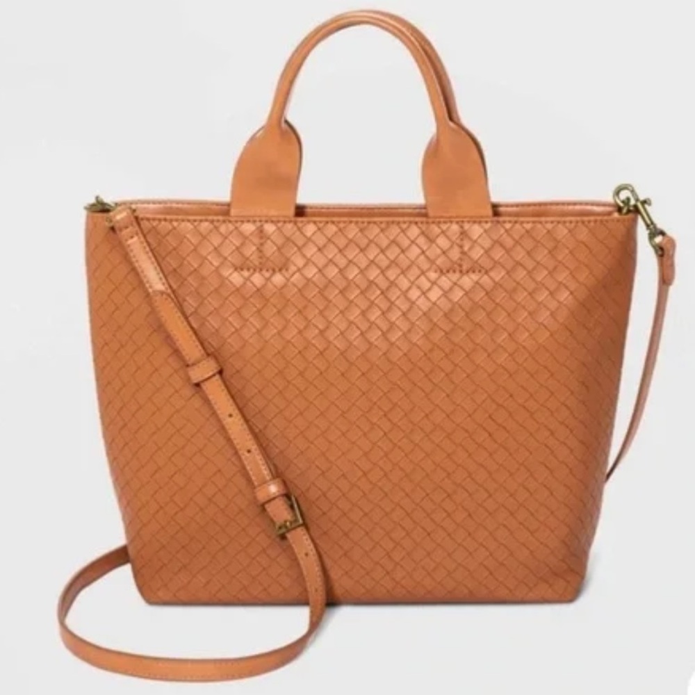 Universal Thread Paxton Tan Tote Bag Crossbody NWT